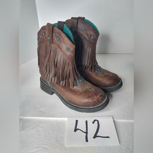 Justin Womens Gemma Cognac Boots Western Cowgirl Size 7B